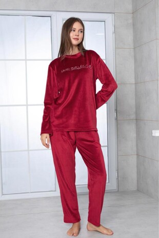 Alessi bordo kadife pijama takımı 6525 - 1