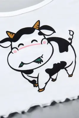 Tex Süpersoft Şort Takımı, Cow3 - Thumbnail