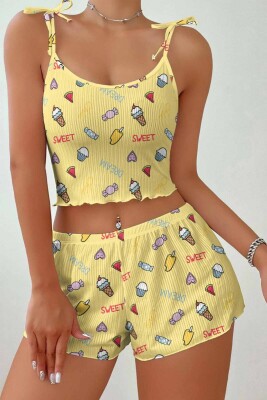 ÇeyizeDairHerşey - Stars Süpersoft Şort Takım İceCream4-Sweet 64241