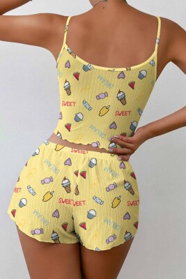 ÇeyizeDairHerşey - Stars Süpersoft Şort Takım İceCream4-Sweet 64241 (1)