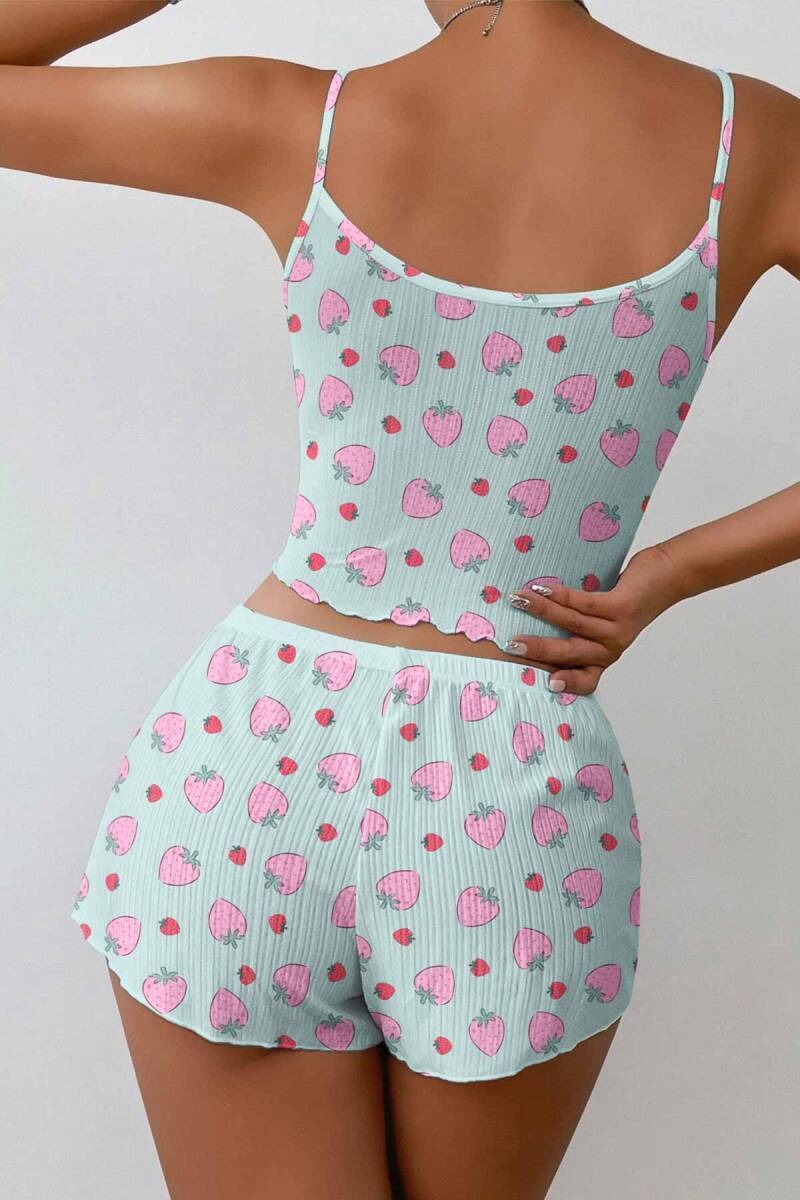 ÇeyizeDairHerşey - Stars Süpersoft Şort Takım Strawberry 6445 (1)