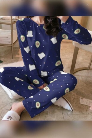  Zezece Avocado Uzun Kollu Pijama Takımı 2167 - Pembishomewear